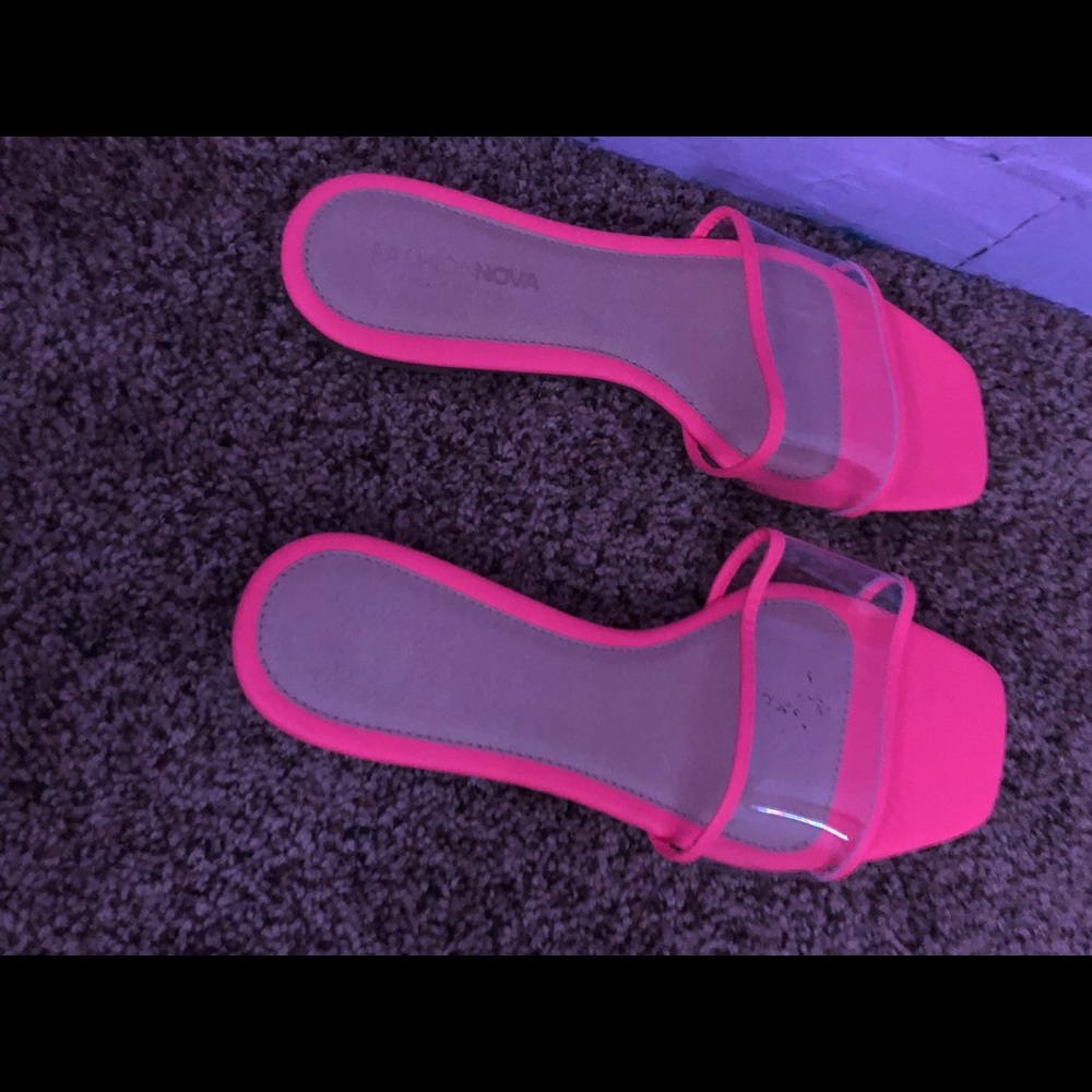 Pink flats